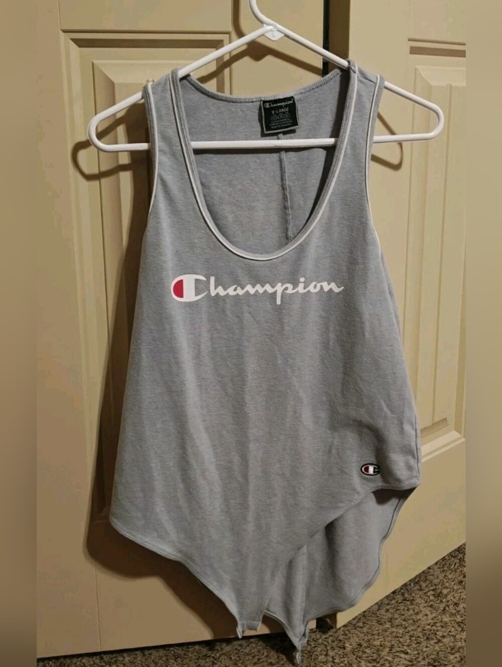 Champion One Piece Bodysuit Women's Size XL Gray Exercise Aerobics Fitness